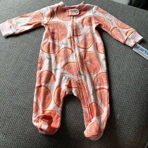CARTERS Fruit footie onesie